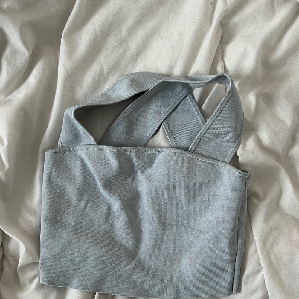 Aritzia (Babaton) Light Blue Bandage Top